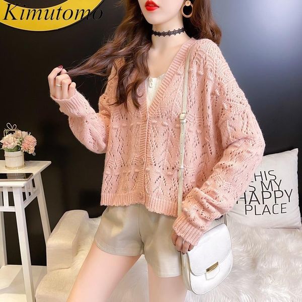 women's knits & tees kimutomo hollow knit cardigans women autumn 2021 thin sweater ladies long-sleeved loose lazy wind knitwear sunscre, White
women's knits & tees kimutomo hollow knit cardigans women autumn 2021 thin sweater ladies long-sleeved loose lazy wind knitwear sunscre, White