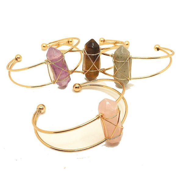 bangle natural hexagonal stone bangles rose quartz healing crystal bracelet wire wrapped for womens girls ladies gift jewelry, Black
bangle natural hexagonal stone bangles rose quartz healing crystal bracelet wire wrapped for womens girls ladies gift jewelry, Black