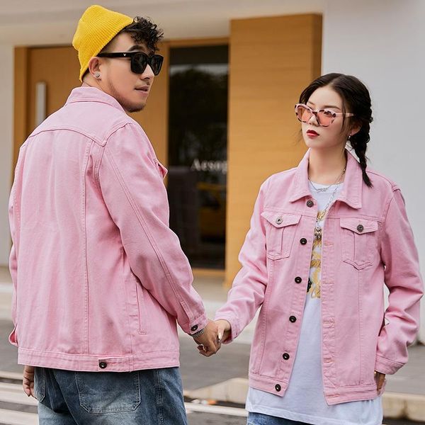 men's jackets and women's blouses plus size couple denim loose casual pink jacket autumn, Black;brown
men's jackets and women's blouses plus size couple denim loose casual pink jacket autumn, Black;brown