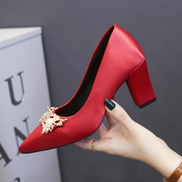 famale chinese wedding shoes women heel solid high heels bridal pumps elegant u14-46 dress, Black
famale chinese wedding shoes women heel solid high heels bridal pumps elegant u14-46 dress, Black
