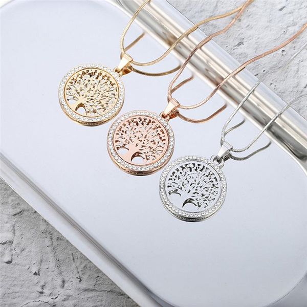 pendant necklaces explosive natural wind round hollow zircon temperament simple fashionable tree of life necklace, Silver
pendant necklaces explosive natural wind round hollow zircon temperament simple fashionable tree of life necklace, Silver