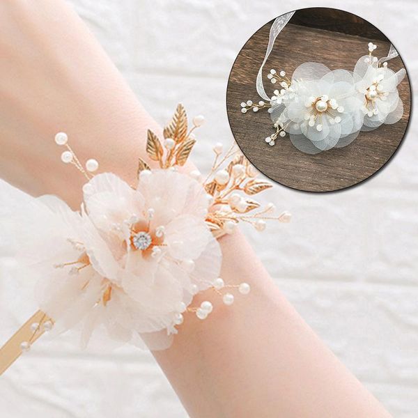 bride bracelet bridesmaid wrist flower wedding party jewelry accessories artificial hand flowers ribbon pearl bangle wristband, Black
bride bracelet bridesmaid wrist flower wedding party jewelry accessories artificial hand flowers ribbon pearl bangle wristband, Black