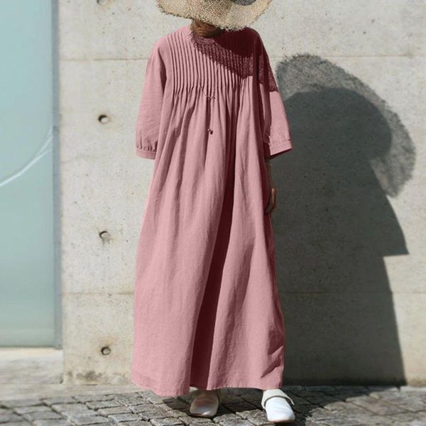 casual dresses 2022 femme stylish pleated dress autumn women solid 3/4 puff sleeve sundress party long kaftan retro robe oversize, Black;gray
casual dresses 2022 femme stylish pleated dress autumn women solid 3/4 puff sleeve sundress party long kaftan retro robe oversize, Black;gray