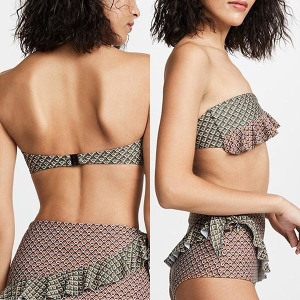 women 2 piece bikini set irregular ruffles patchwork bandeau tube swimsuit high waist contrast color printed bathing su one-piece s
women 2 piece bikini set irregular ruffles patchwork bandeau tube swimsuit high waist contrast color printed bathing su one-piece s