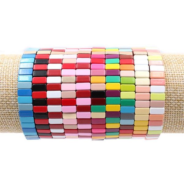 beaded, strands miyouke bohemian enamel bracelet rainbow series wristband personalized multicolor jewelry sell, Black
beaded, strands miyouke bohemian enamel bracelet rainbow series wristband personalized multicolor jewelry sell, Black