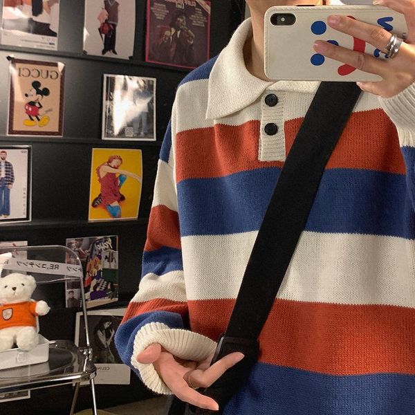 men's sweaters 2021 winter long sleeve wool loose fashion coats striped printing pullover homme cashmere knitting size -2xl, White;black
men's sweaters 2021 winter long sleeve wool loose fashion coats striped printing pullover homme cashmere knitting size -2xl, White;black