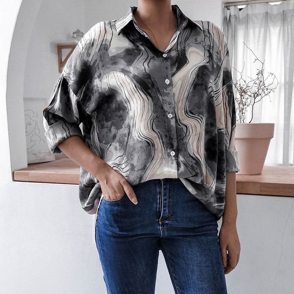 high street women and bloues spring summer loose-fitting casual tie-dye chiffon shirt blouse for women fashion 210514, White
high street women and bloues spring summer loose-fitting casual tie-dye chiffon shirt blouse for women fashion 210514, White
