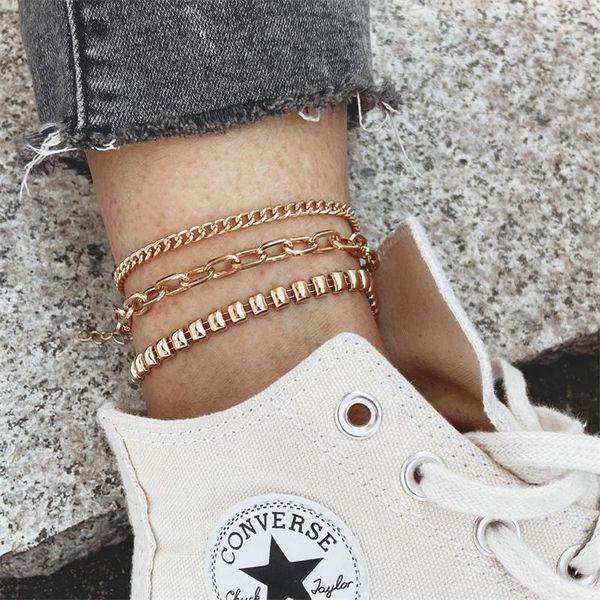 anklets han zhishang's personality, geometric level chain, multi-layer foot women's creative punk mix and match thick chain, Red;blue
anklets han zhishang's personality, geometric level chain, multi-layer foot women's creative punk mix and match thick chain, Red;blue