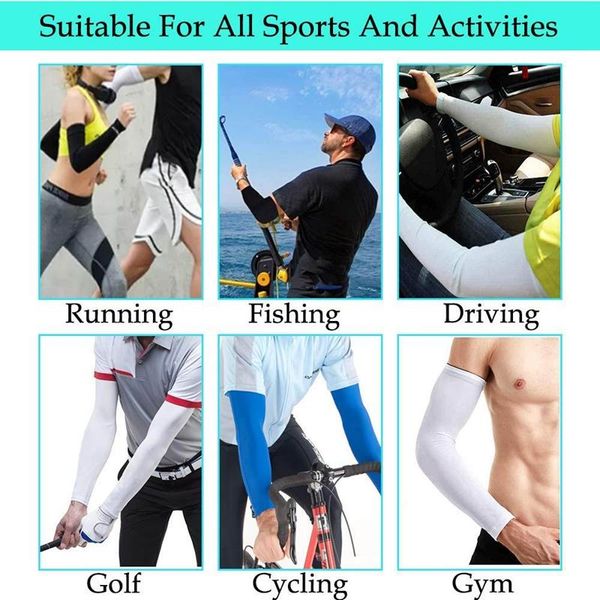 elbow & knee pads 8 pairs arm cooling sleeves uv protection with thumb hole for running,cycling,biking,outdoors sports, Black;gray
elbow & knee pads 8 pairs arm cooling sleeves uv protection with thumb hole for running,cycling,biking,outdoors sports, Black;gray