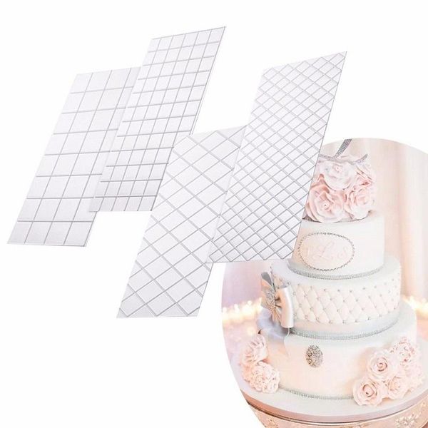 cake tools 4 pcs/set diy plastic transparent texture lattic mat border decorating mold fondant moulds baking accessories
cake tools 4 pcs/set diy plastic transparent texture lattic mat border decorating mold fondant moulds baking accessories