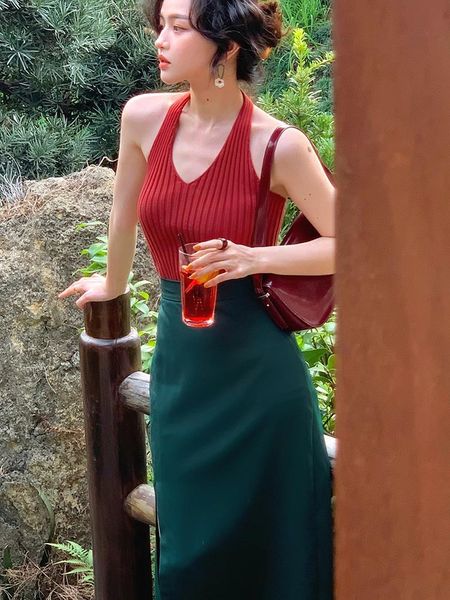 skirts wine afternoon homemade 2021 autumn summer high waist split skirt women's medium and long a-shaped hip wrap skirt, Black
skirts wine afternoon homemade 2021 autumn summer high waist split skirt women's medium and long a-shaped hip wrap skirt, Black
