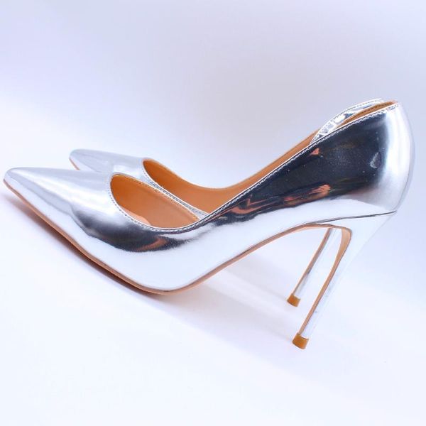 fashion lady silver patent leather poined toe stiletto high heel pump high-heeled shoes wedding dress, Black
fashion lady silver patent leather poined toe stiletto high heel pump high-heeled shoes wedding dress, Black