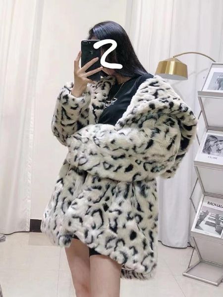 women's fur & faux jacket women winter young models furry leopard print imitation lamb with plush 2021 loose fashion, Black
women's fur & faux jacket women winter young models furry leopard print imitation lamb with plush 2021 loose fashion, Black
