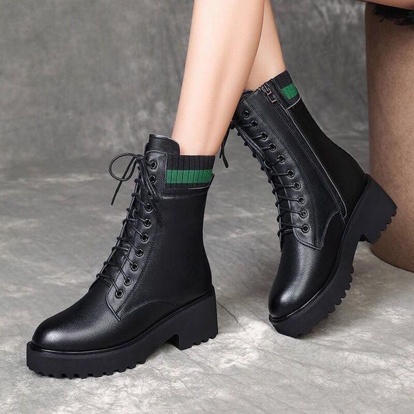 boots 2021 winter warm women's ankle pu leather square heels short woman zipper lace up platform shoes botas mujer, Black
boots 2021 winter warm women's ankle pu leather square heels short woman zipper lace up platform shoes botas mujer, Black