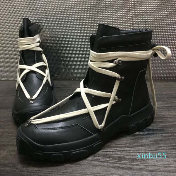 men's rock desert boots winter martin boots genuine leather platform british trend high men's boots, Black
men's rock desert boots winter martin boots genuine leather platform british trend high men's boots, Black