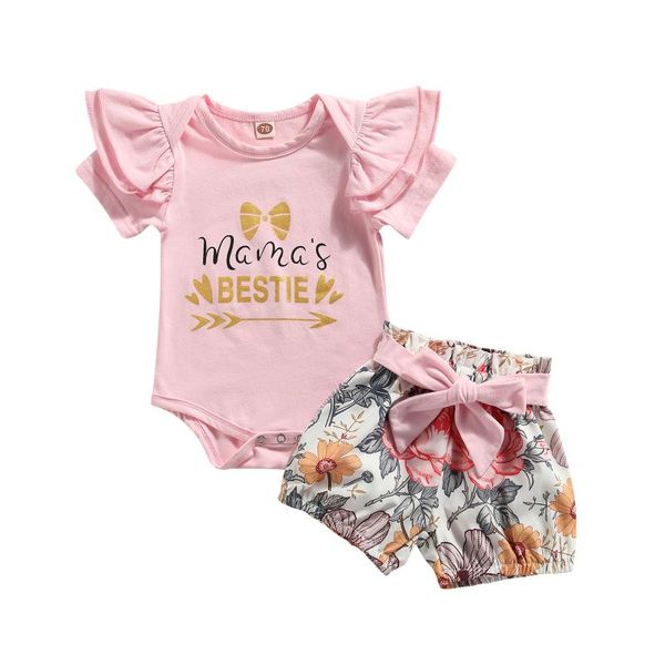 clothing sets fashionable toddler baby girls 2pcs summer cotton outfits short sleeve letter print bodysuit bow belted floral shorts casual s, White
clothing sets fashionable toddler baby girls 2pcs summer cotton outfits short sleeve letter print bodysuit bow belted floral shorts casual s, White