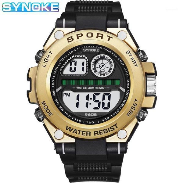outdoor sports watch men waterproof large dial military led alarm electronic digital watches for clock relojes wristwatches, Slivery;brown
outdoor sports watch men waterproof large dial military led alarm electronic digital watches for clock relojes wristwatches, Slivery;brown