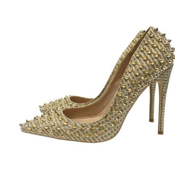 dress shoes size 33-45 golden sequin glitter rivet high-heeled women studded point-toed high heels pumps party wedding, Black
dress shoes size 33-45 golden sequin glitter rivet high-heeled women studded point-toed high heels pumps party wedding, Black