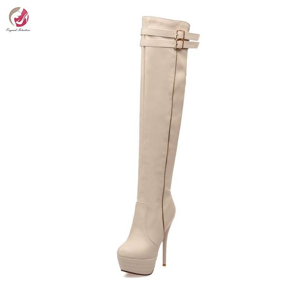 boots original intention elegant thigh high black white woman over the knee thin heels shoes plus size 3-14
boots original intention elegant thigh high black white woman over the knee thin heels shoes plus size 3-14