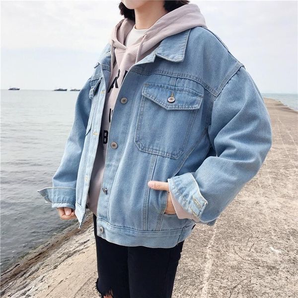 women's jackets ollymurs women denim jacket winter spring 2021 female jeans casual loose vintage coat harajuku fashion outwear, Black;brown
women's jackets ollymurs women denim jacket winter spring 2021 female jeans casual loose vintage coat harajuku fashion outwear, Black;brown