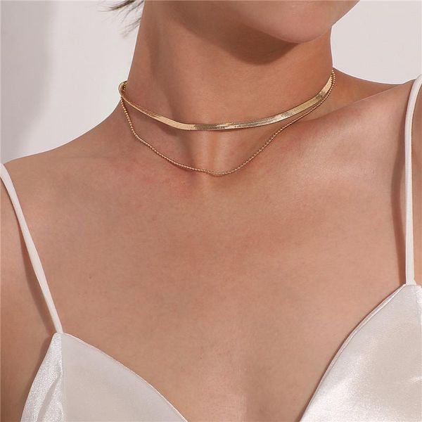 chains personality metal multi-layer necklace women jewelry 2021 summer, Silver
chains personality metal multi-layer necklace women jewelry 2021 summer, Silver
