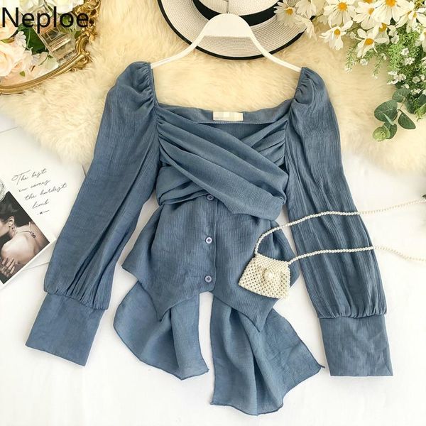 women's blouses & shirts neploe shirt female design v neck cross tie blusas slim waist irregular ins blouse women autumn spring fit 202, White
women's blouses & shirts neploe shirt female design v neck cross tie blusas slim waist irregular ins blouse women autumn spring fit 202, White