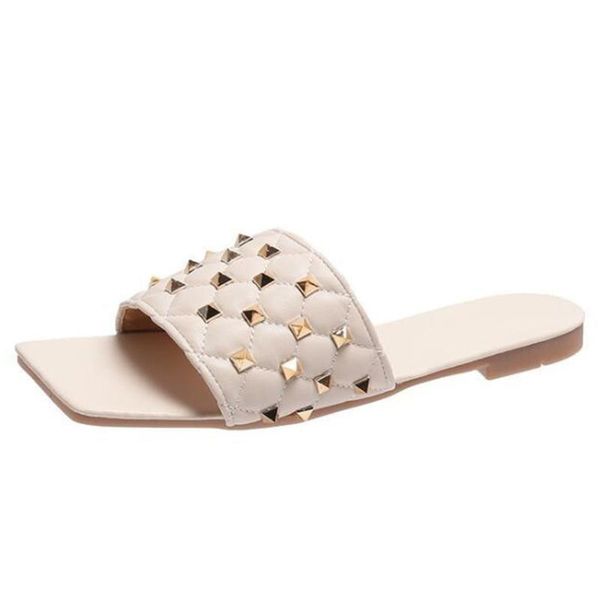 women fashion rivet summer slippers slide sandals flats beach home bathroom slip on shoes square head ladies flip flops qq52, Black
women fashion rivet summer slippers slide sandals flats beach home bathroom slip on shoes square head ladies flip flops qq52, Black