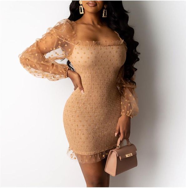 women's swimwear fashion women mesh puff long sleeve bodycon mini dress elegant ruffles bandage party club ladies dresses streetwear, White;black
women's swimwear fashion women mesh puff long sleeve bodycon mini dress elegant ruffles bandage party club ladies dresses streetwear, White;black