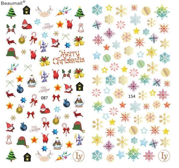 christmas types nails art manicure back glue decal decorations design nail sticker for tips beauty1, Black
christmas types nails art manicure back glue decal decorations design nail sticker for tips beauty1, Black