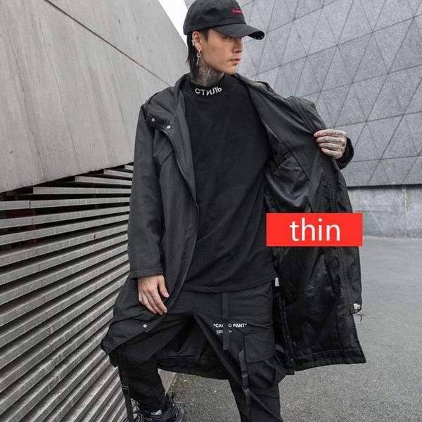 men's trench coats men streetwear hip hop punk windbreaker autumn winter long hooded coat male casual jacket overcoat outerwear, Tan;black
men's trench coats men streetwear hip hop punk windbreaker autumn winter long hooded coat male casual jacket overcoat outerwear, Tan;black