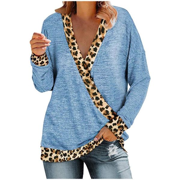 women's hoodies & sweatshirts harajuku print long sleeve blouses womens deep v neck wrap leopard shirts leisure blouse guardia, Black
women's hoodies & sweatshirts harajuku print long sleeve blouses womens deep v neck wrap leopard shirts leisure blouse guardia, Black