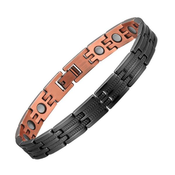 link, chain bio magnetic bracelet copper benefits vintage energy women arthritis magnet health female bracelets, Black
link, chain bio magnetic bracelet copper benefits vintage energy women arthritis magnet health female bracelets, Black