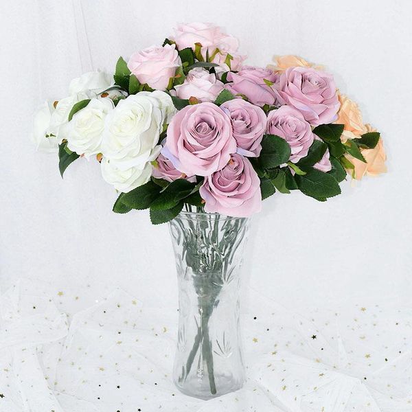 decorative flowers & wreaths 10 heads artificial silk rose flower diy bridal bouquets for romantic wedding birthday party home living room d
decorative flowers & wreaths 10 heads artificial silk rose flower diy bridal bouquets for romantic wedding birthday party home living room d