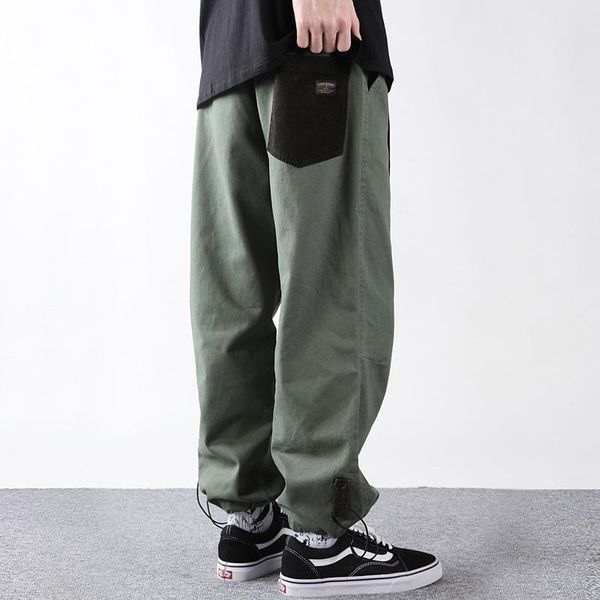 men's pants colorblock pocket cargo men american casual lazy baggy cropped mens work ninth-pants ankle-length trousers, Black
men's pants colorblock pocket cargo men american casual lazy baggy cropped mens work ninth-pants ankle-length trousers, Black