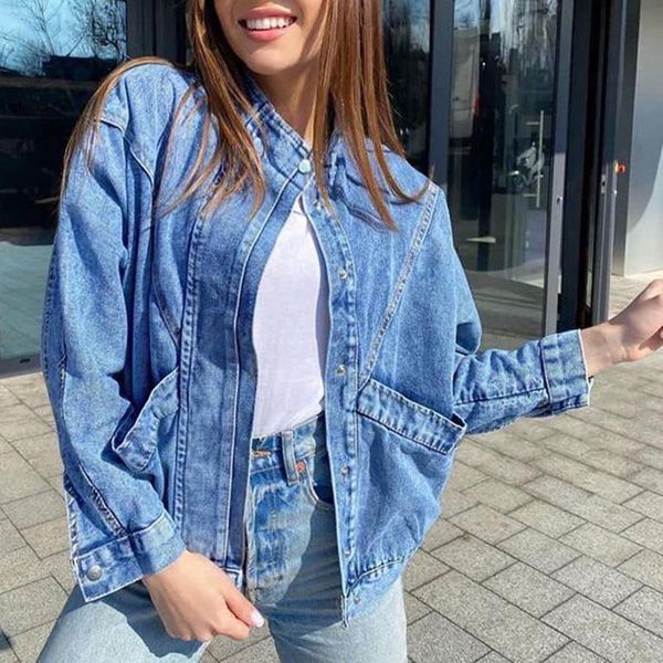 fashion loose stand collar jackets women elegant safari style front pockets denim coats long sleeve short jacket ladies women's, Black;brown
fashion loose stand collar jackets women elegant safari style front pockets denim coats long sleeve short jacket ladies women's, Black;brown