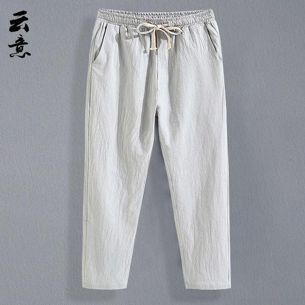 cotton and linen nine-point pants men's thin section loose large size sports straight casual trousers, Black
cotton and linen nine-point pants men's thin section loose large size sports straight casual trousers, Black
