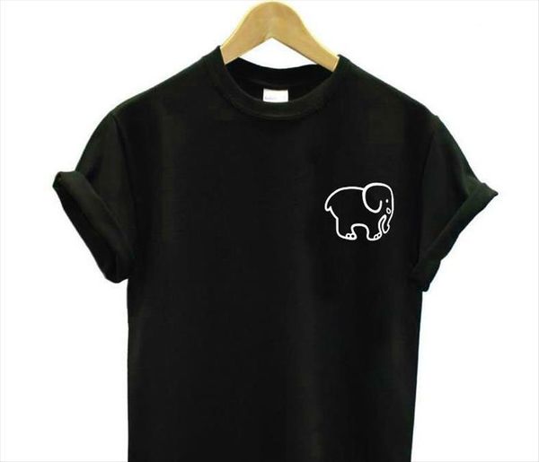 small elephant pocket print womens cotton casual funny tee hipster drop ship z 808, White
small elephant pocket print womens cotton casual funny tee hipster drop ship z 808, White