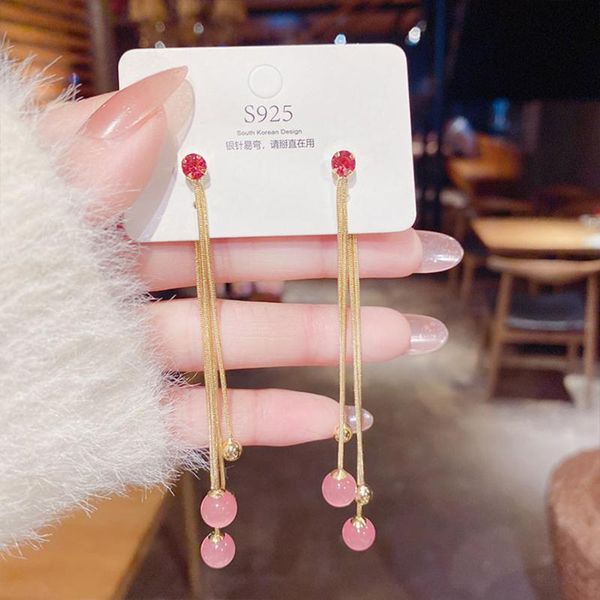 stud 2021 fashion jewelry trend long tassel crystal rhinestone earrings boucle oreille femme piercing korean for women, Golden;silver
stud 2021 fashion jewelry trend long tassel crystal rhinestone earrings boucle oreille femme piercing korean for women, Golden;silver