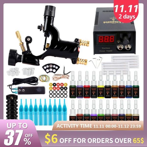 tattoo kit 1 rotary machine set lcd power supply 20 colors inks needles accessories permanent makeup body art set1
tattoo kit 1 rotary machine set lcd power supply 20 colors inks needles accessories permanent makeup body art set1
