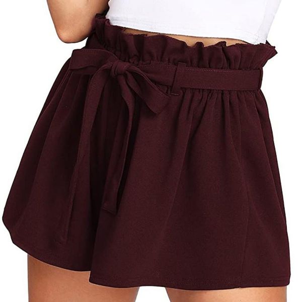 fashion ruffles high waist shorts for women loose casual wild solid color short summer beach style with pockets women's, White;black
fashion ruffles high waist shorts for women loose casual wild solid color short summer beach style with pockets women's, White;black