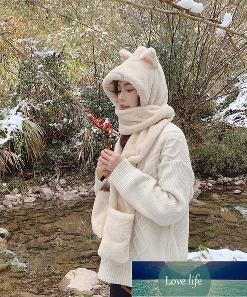 3 in 1 women winter warm soft fashionthickening hood scarf snood pocket hats gloves hooded srarves scarf hat glove 3 piece sets factory pric, Blue;gray
3 in 1 women winter warm soft fashionthickening hood scarf snood pocket hats gloves hooded srarves scarf hat glove 3 piece sets factory pric, Blue;gray