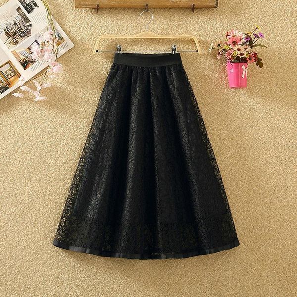 skirts women 2021 summer fashion elastic high waist lace female elegant casual a-line midi long skirt ladies pleated v115, Black
skirts women 2021 summer fashion elastic high waist lace female elegant casual a-line midi long skirt ladies pleated v115, Black