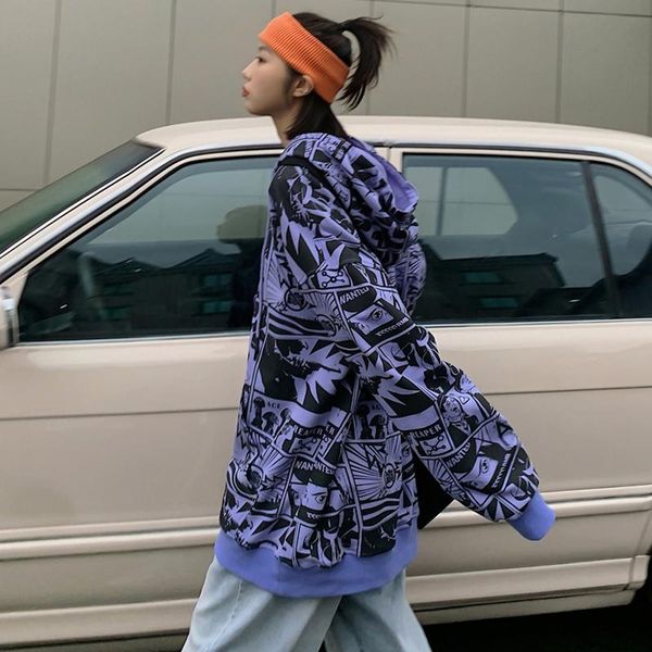 women's hoodies & sweatshirts houzhou harajuku anime hoodie y2k japanese streetwear women oversized korean fashion fleece pullovers kpo, Black
women's hoodies & sweatshirts houzhou harajuku anime hoodie y2k japanese streetwear women oversized korean fashion fleece pullovers kpo, Black