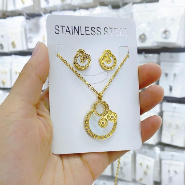 earrings & necklace stianless steel jewelry pendant fashion clavicle chain rose gold silver color for women wholesale ins
earrings & necklace stianless steel jewelry pendant fashion clavicle chain rose gold silver color for women wholesale ins