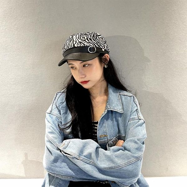 wide brim hats 28tf fashion retro zebra pattern chain british beret navy hat literary vintage artist painter octagonal, Blue;gray
wide brim hats 28tf fashion retro zebra pattern chain british beret navy hat literary vintage artist painter octagonal, Blue;gray