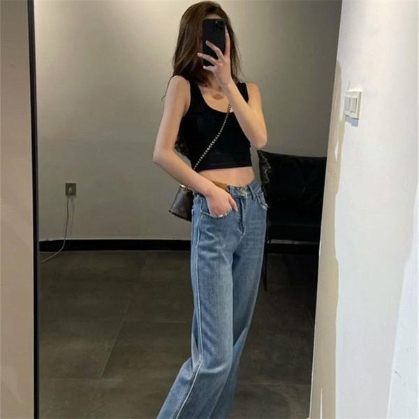 women's jeans wide leg for women bottom baggy denim pants high waist full length clothing trousers vintage streetwear woman, Blue
women's jeans wide leg for women bottom baggy denim pants high waist full length clothing trousers vintage streetwear woman, Blue
