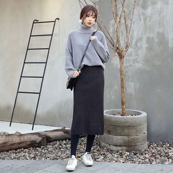 work fashion knitted long skirt autumn winter solid faldas mujer moda 2021 high waist warm bodycon women skirts, Black
work fashion knitted long skirt autumn winter solid faldas mujer moda 2021 high waist warm bodycon women skirts, Black