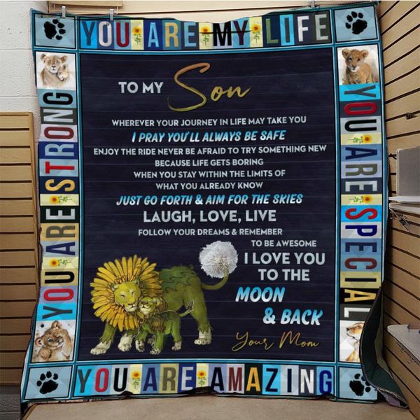 comforters & sets softbatfy to my son quilt blanket for bed soft drop 
comforters & sets softbatfy to my son quilt blanket for bed soft drop