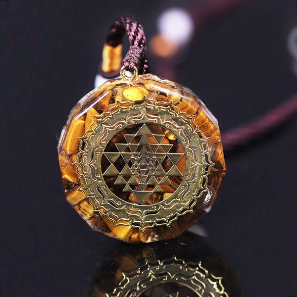 pendant necklaces orgonite sri yantra necklace tiger eye sacred geometry energy healing yoga jewelry, Silver
pendant necklaces orgonite sri yantra necklace tiger eye sacred geometry energy healing yoga jewelry, Silver
