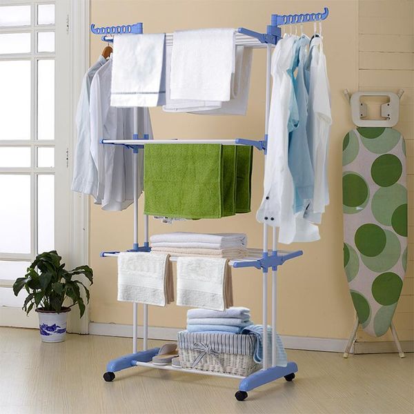 hangers & racks 4 tiers adjustable rolling clothing garment clothes airer horse stainless laundry rack hanging drying folding han
hangers & racks 4 tiers adjustable rolling clothing garment clothes airer horse stainless laundry rack hanging drying folding han